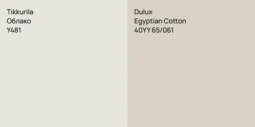 Y481 Облако vs 40YY 65/061 Egyptian Cotton