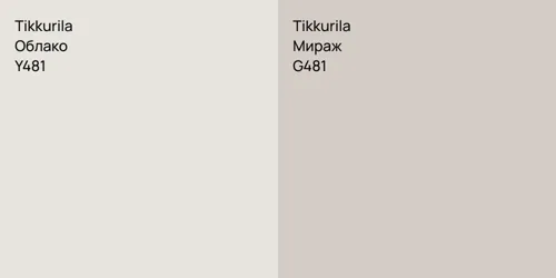 Y481 Облако vs G481 Мираж