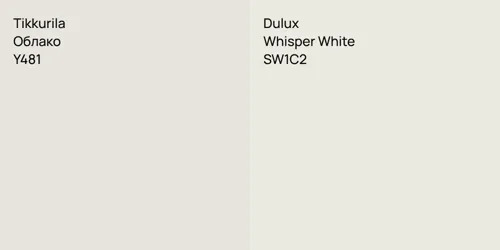 Y481 Облако vs SW1C2 Whisper White