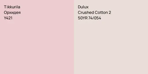 Y421 Орхидея vs 50YR 74/054 Crushed Cotton 2