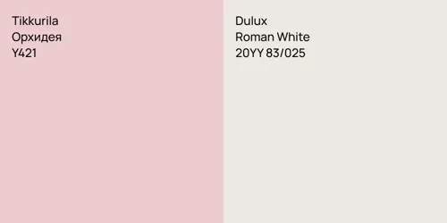 Y421 Орхидея vs 20YY 83/025 Roman White