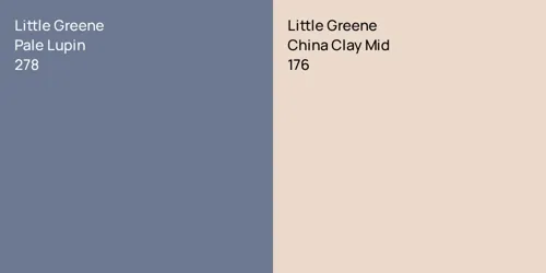 278 Pale Lupin vs 176 China Clay Mid