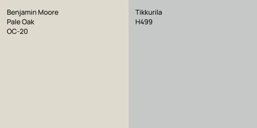 OC-20 Pale Oak vs H499