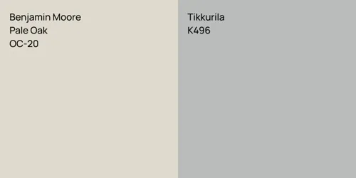 OC-20 Pale Oak vs K496 