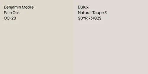 OC-20 Pale Oak vs 90YR 73/029 Natural Taupe 3