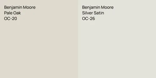OC-20 Pale Oak vs OC-26 Silver Satin