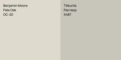 OC-20 Pale Oak vs X487 Раствор