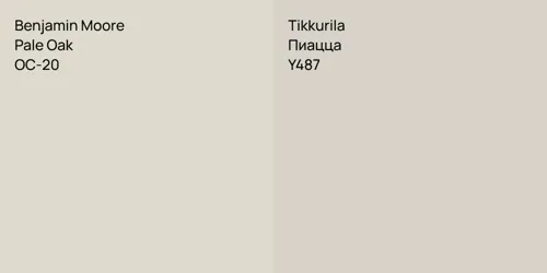 OC-20 Pale Oak vs Y487 Пиацца