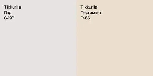 G497 Пар vs F466 Пергамент