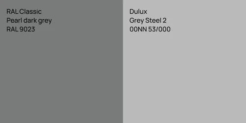 RAL 9023  Pearl dark grey vs 00NN 53/000 Grey Steel 2