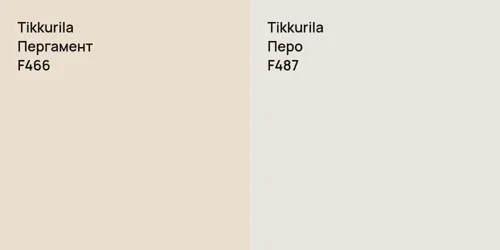 F466 Пергамент vs F487 Перо