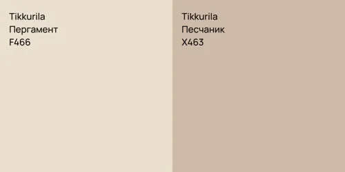F466 Пергамент vs X463 Песчаник