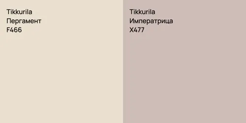 F466 Пергамент vs X477 Императрица