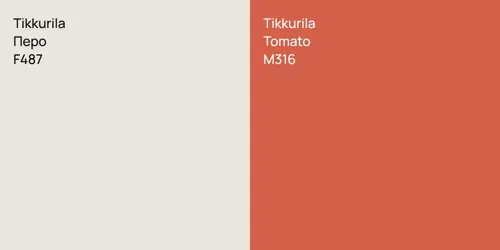F487 Перо vs M316 Tomato