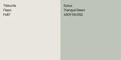 F487 Перо vs 45GY 55/052 Tranquil Dawn