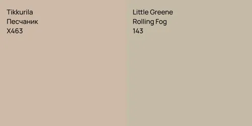 X463 Песчаник vs 143 Rolling Fog