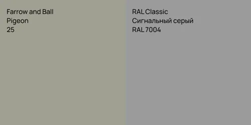 25 Pigeon vs RAL 7004 Сигнальный серый