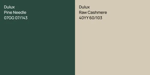 07GG 07/143 Pine Needle vs 40YY 60/103 Raw Cashmere
