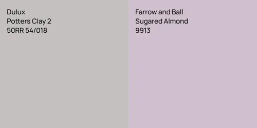 50RR 54/018 Potters Clay 2 vs 9913 Sugared Almond