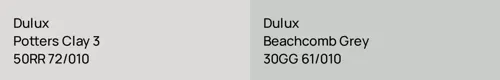 50RR 72/010 Potters Clay 3 vs 30GG 61/010 Beachcomb Grey
