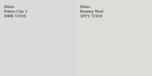 50RR 72/010 Potters Clay 3 vs 30YY 72/018 Romney Wool