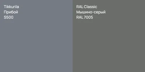 S500 Прибой vs RAL 7005 Мышино-серый