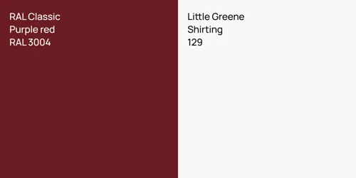 RAL 3004  Purple red vs 129 Shirting