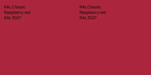 RAL 3027 Raspberry red vs RAL 3027 Raspberry red
