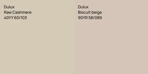 40YY 60/103 Raw Cashmere vs 90YR 58/089 Biscuit beige