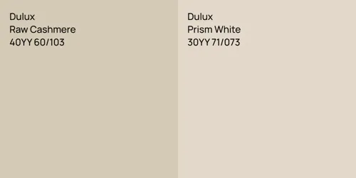 40YY 60/103 Raw Cashmere vs 30YY 71/073 Prism White