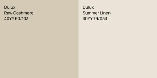 40YY 60/103 Raw Cashmere vs 30YY 79/053 Summer Linen
