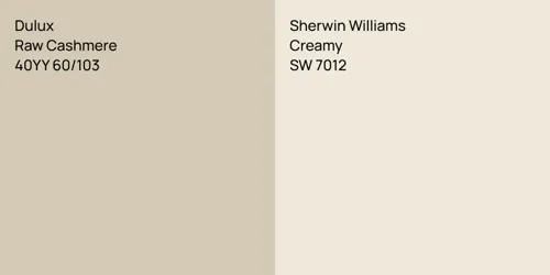 40YY 60/103 Raw Cashmere vs SW 7012 Creamy
