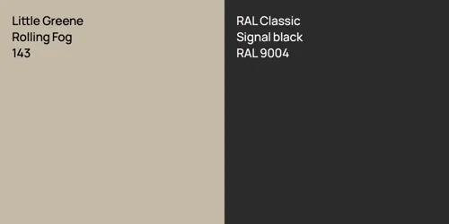143 Rolling Fog vs RAL 9004 Signal black