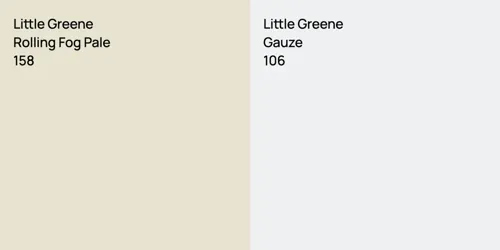 158 Rolling Fog Pale vs 106 Gauze