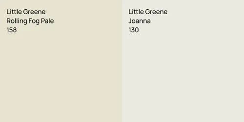 158 Rolling Fog Pale vs 130 Joanna