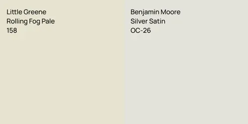 158 Rolling Fog Pale vs OC-26 Silver Satin