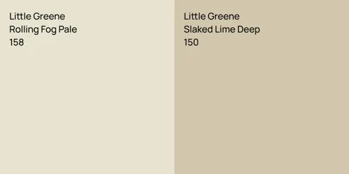 158 Rolling Fog Pale vs 150 Slaked Lime Deep