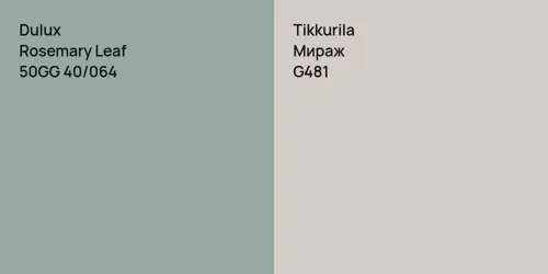 50GG 40/064 Rosemary Leaf vs G481 Мираж