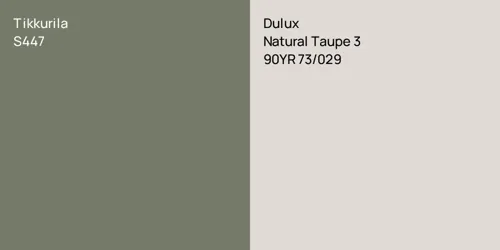 S447 null vs 90YR 73/029 Natural Taupe 3