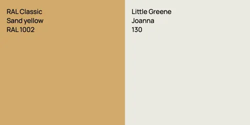 RAL 1002  Sand yellow vs 130 Joanna