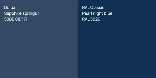 50BB 08/171 Sapphire springs 1 vs RAL 5026  Pearl night blue