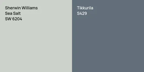 SW 6204 Sea Salt vs S429 null
