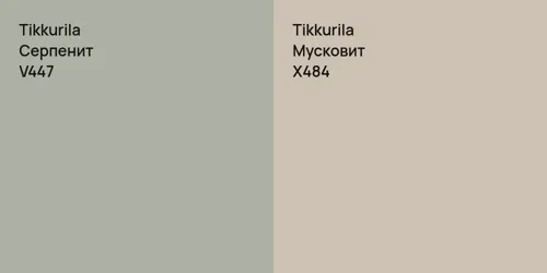 V447 Серпенит vs X484 Мусковит