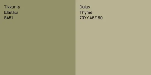 S451 Шалаш vs 70YY 46/160 Thyme