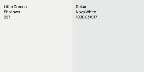 223 Shallows vs 10BB 83/017 Nova White