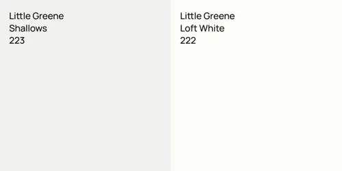 223 Shallows vs 222 Loft White