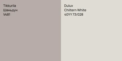 V481 Шаньдун vs 40YY 73/028 Chiltern White