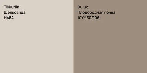 H484 Шелковица vs 10YY 30/106 Плодородная почва