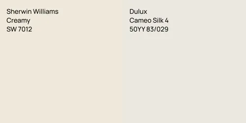 SW 7012 Creamy vs 50YY 83/029 Cameo Silk 4