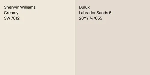 SW 7012 Creamy vs 20YY 74/055 Labrador Sands 6